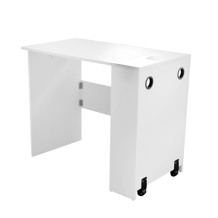 Escritorio Plegable de Melamina Blanco