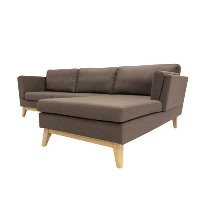 Sofá Modular 3 Plazas en L Albano Marrón