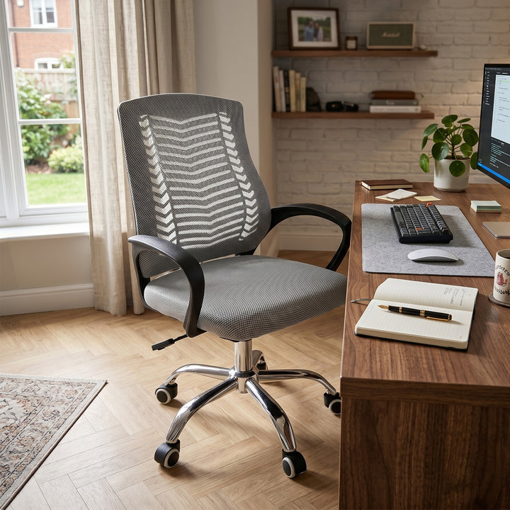 Silla de Oficina Sill-C2G Ergonómica Gris