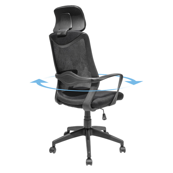 Silla de Oficina Andalucia-N con Cabecera Negra