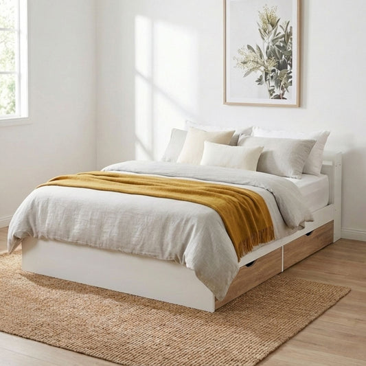 Cama Matrimonial Nórdica con Cajones