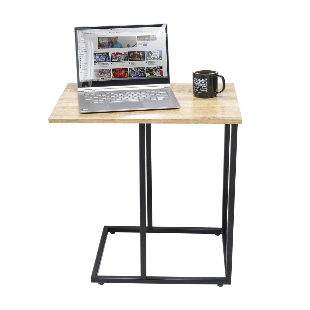 Mesa Auxiliar Ideal para Laptop de Madera Beige