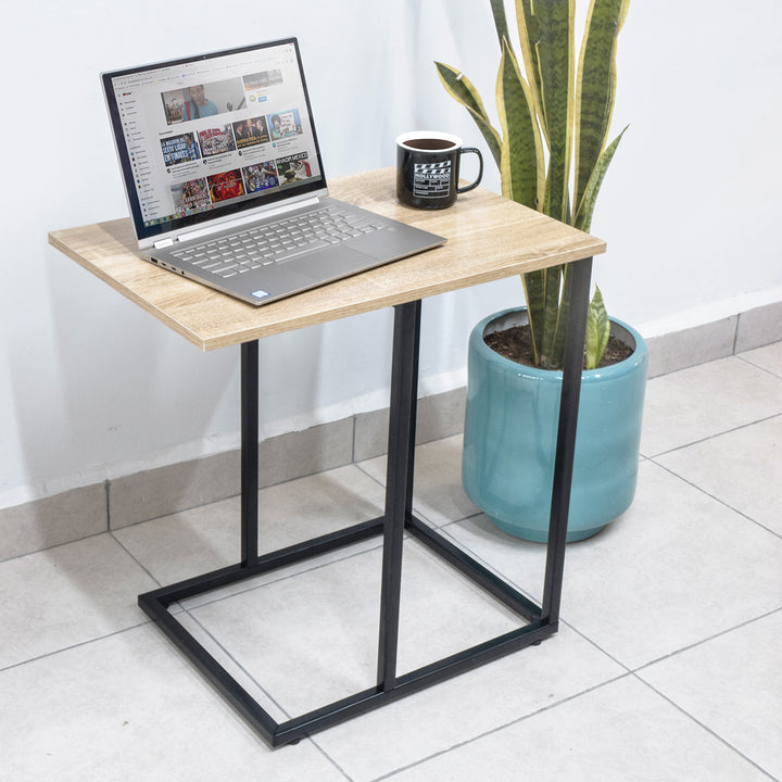 Mesa Auxiliar Ideal para Laptop de Madera Beige