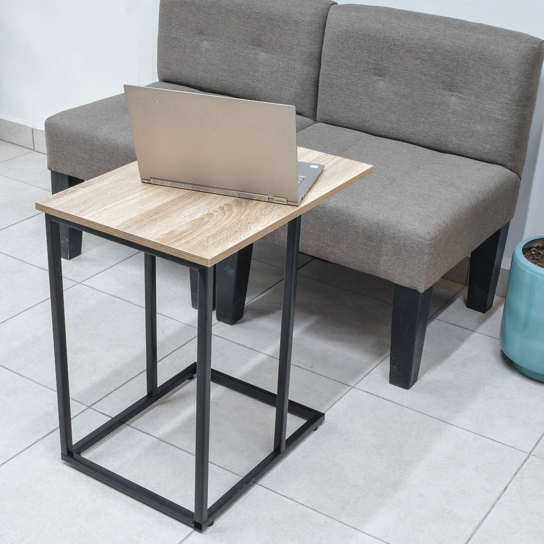 Mesa Auxiliar Ideal para Laptop de Madera Beige