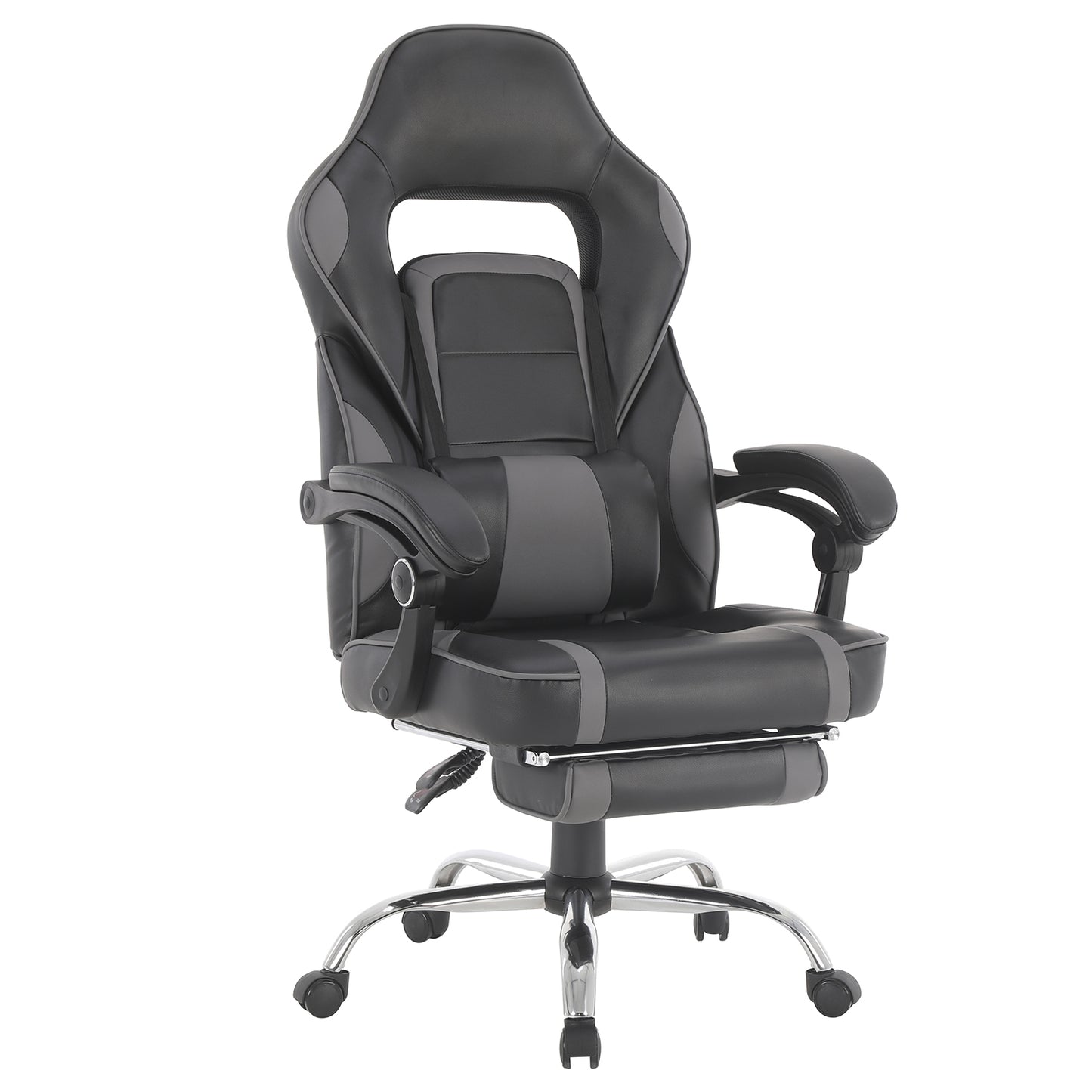 Silla Gamer Samus Reclinable con Descansapies Negra