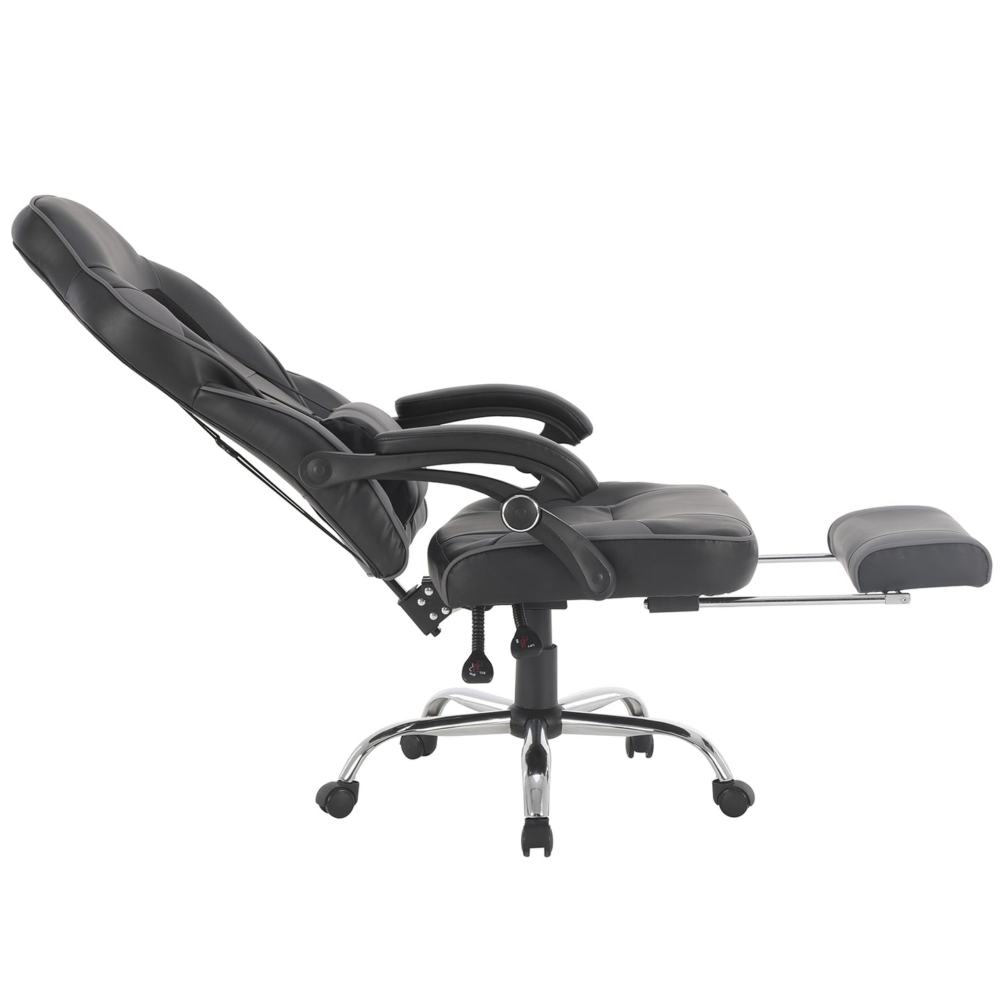 Silla Gamer Samus Reclinable con Descansapies Negra