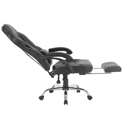Silla Gamer Samus Reclinable con Descansapies Negra