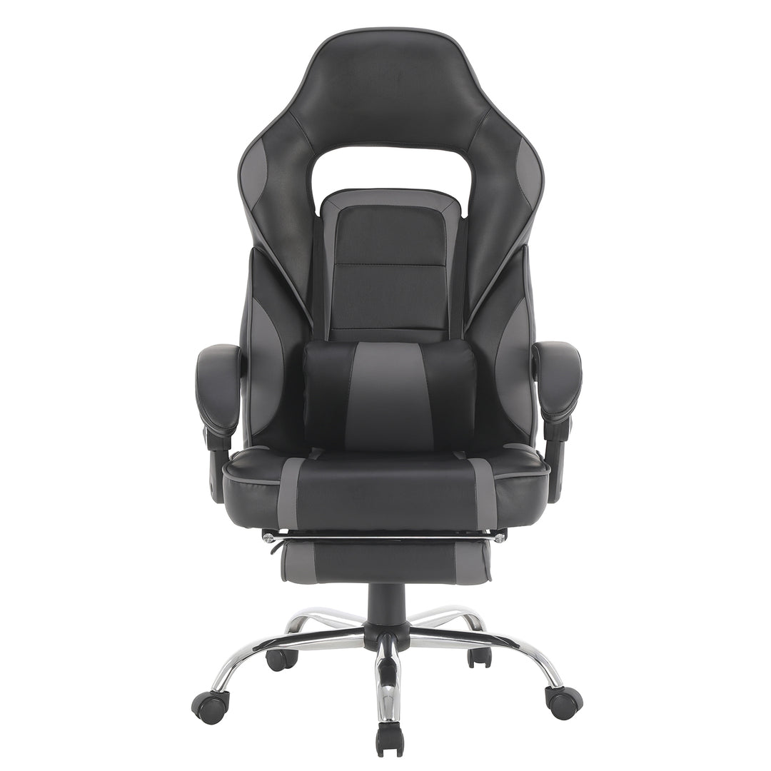 Silla Gamer Samus Reclinable con Descansapies Negra