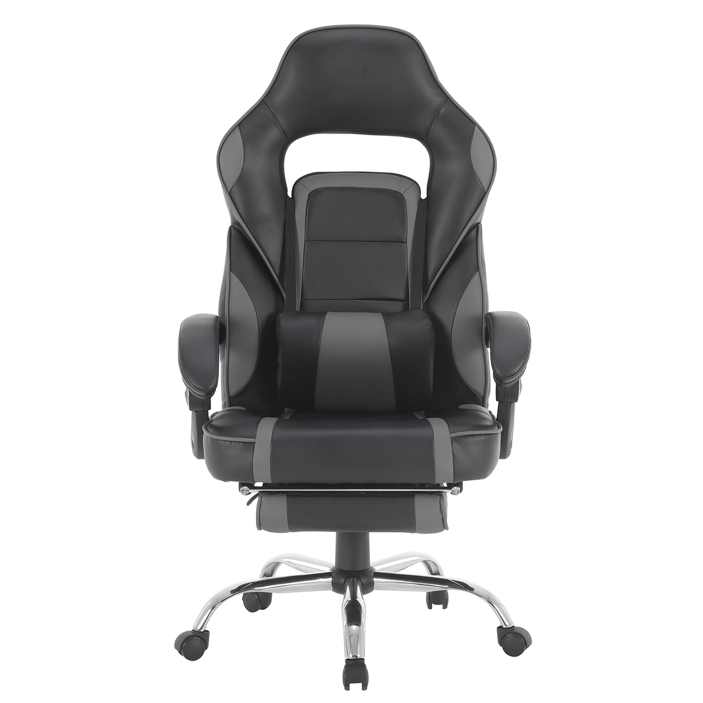 Silla Gamer Samus Reclinable con Descansapies Negra