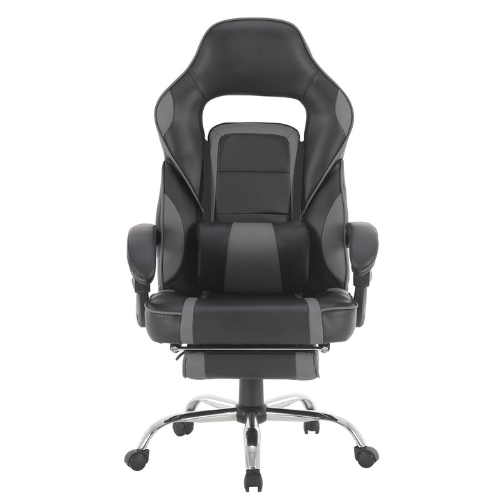 Silla Gamer Samus Reclinable con Descansapies Negra