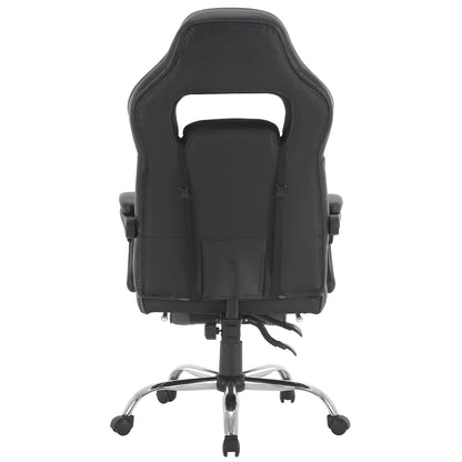 Silla Gamer Samus Reclinable con Descansapies Negra