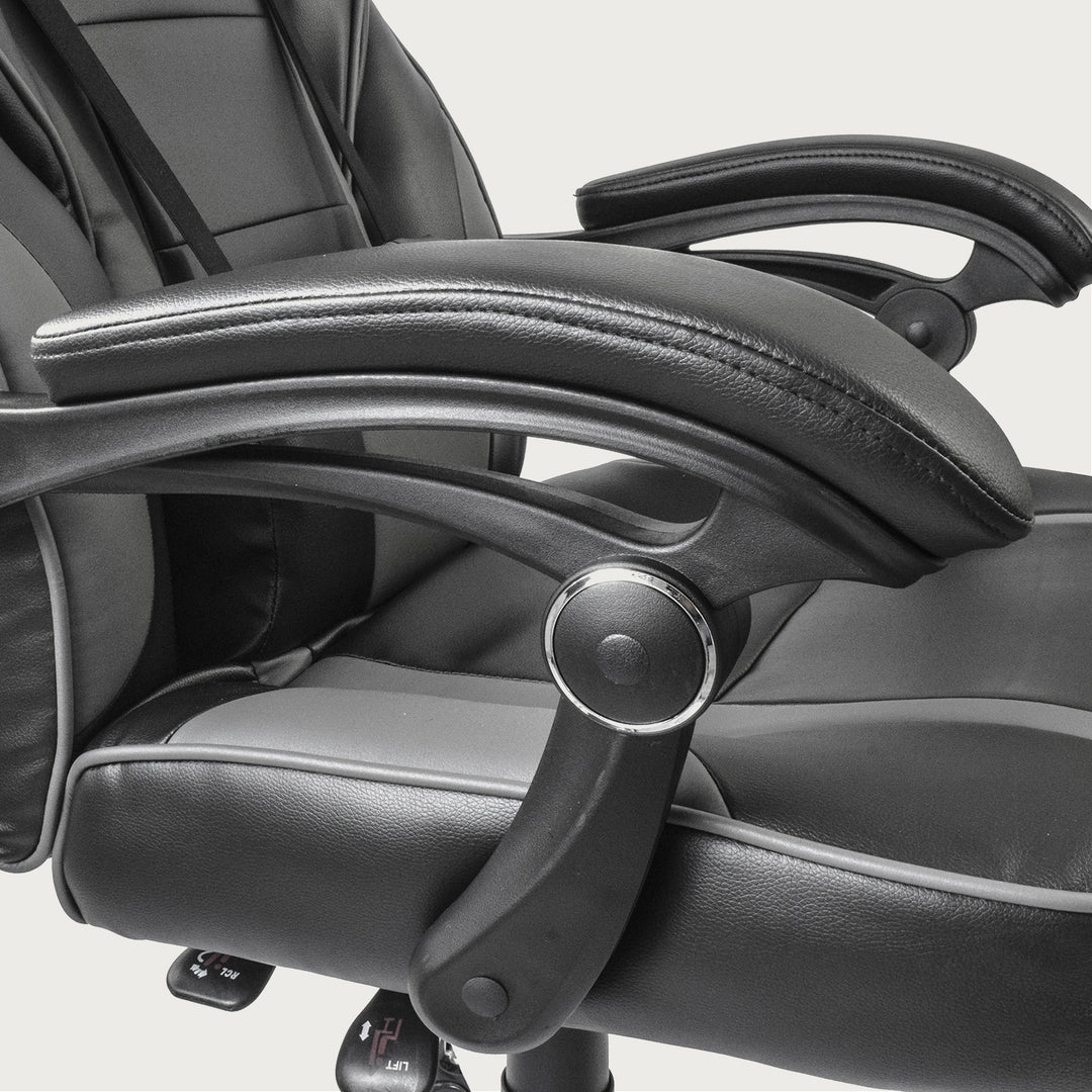 Silla Gamer Samus Reclinable con Descansapies Negra