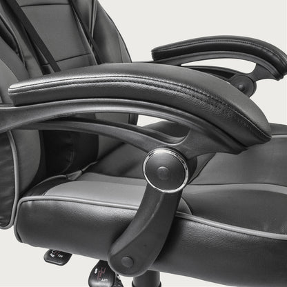 Silla Gamer Samus Reclinable con Descansapies Negra
