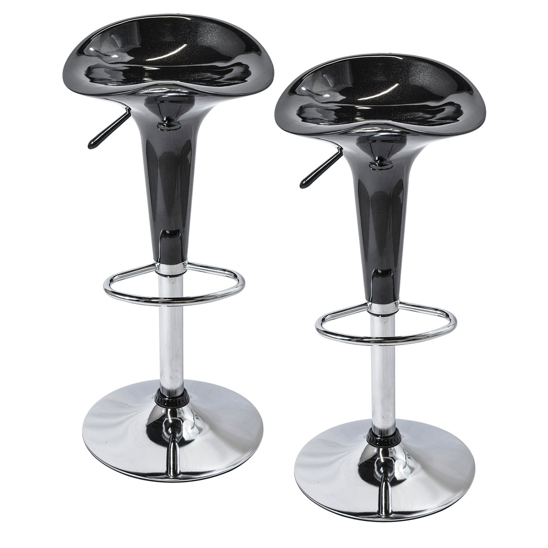 Set 2 Taburetes Danke-N con Altura Ajustable Negro