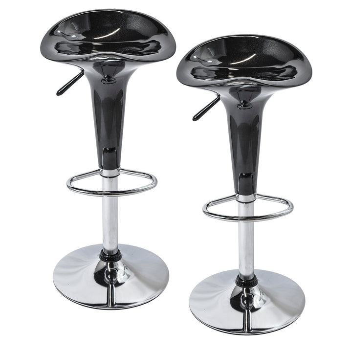 Set 2 Taburetes Danke-N con Altura Ajustable Negro