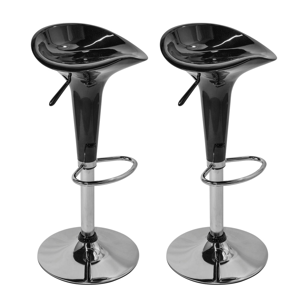 Set 2 Taburetes Danke-N con Altura Ajustable Negro