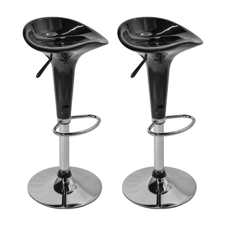 Set 2 Taburetes Danke-N con Altura Ajustable Negro