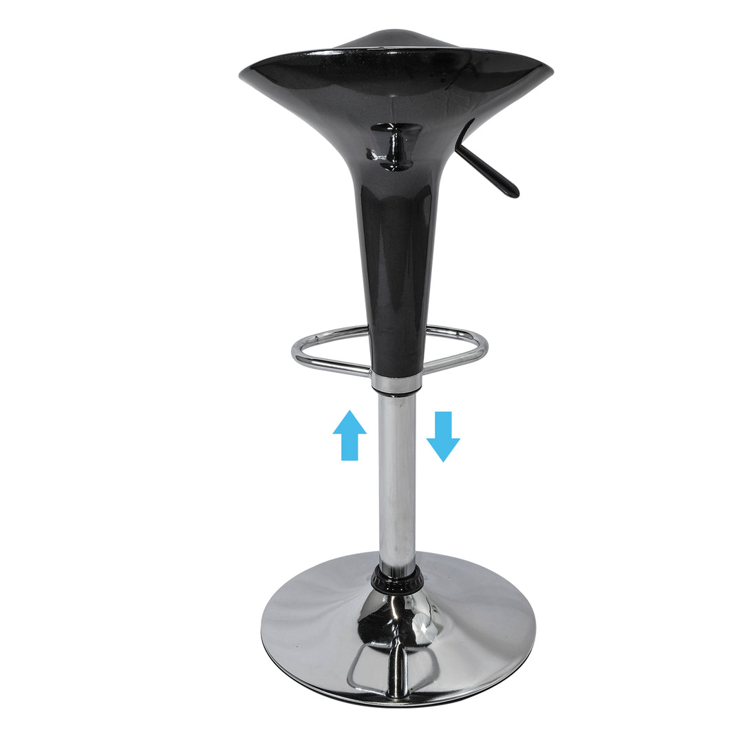 Set 2 Taburetes Danke-N con Altura Ajustable Negro