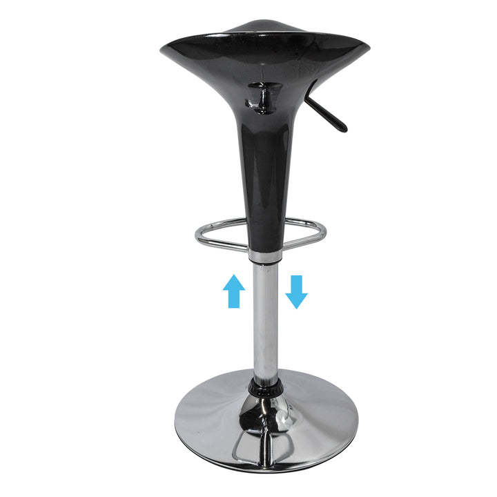 Set 2 Taburetes Danke-N con Altura Ajustable Negro