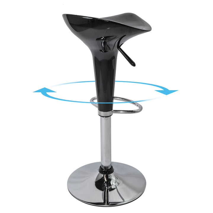 Set 2 Taburetes Danke-N con Altura Ajustable Negro