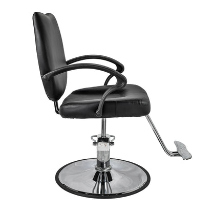 Silla Barbería Crew Hidráulica con Descansa Pies Negra