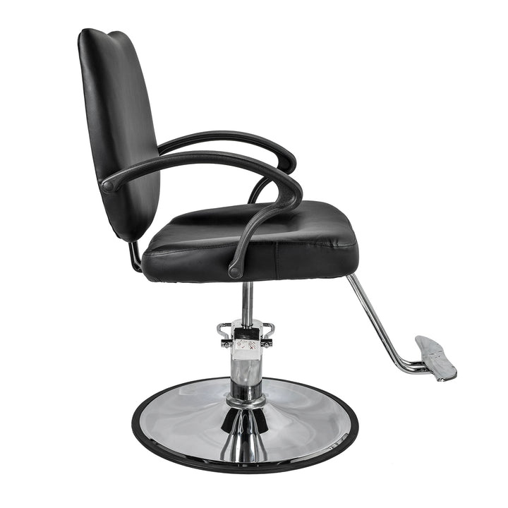 Silla Barbería Crew Hidráulica con Descansa Pies Negra