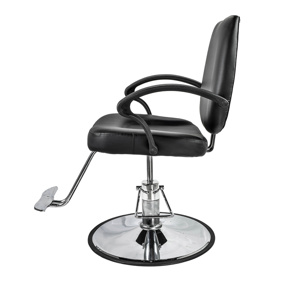 Silla Barbería Crew Hidráulica con Descansa Pies Negra