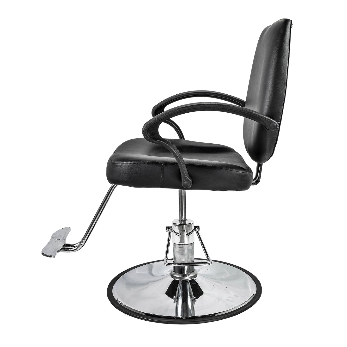 Silla Barbería Crew Hidráulica con Descansa Pies Negra
