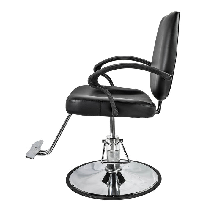 Silla Barbería Crew Hidráulica con Descansa Pies Negra