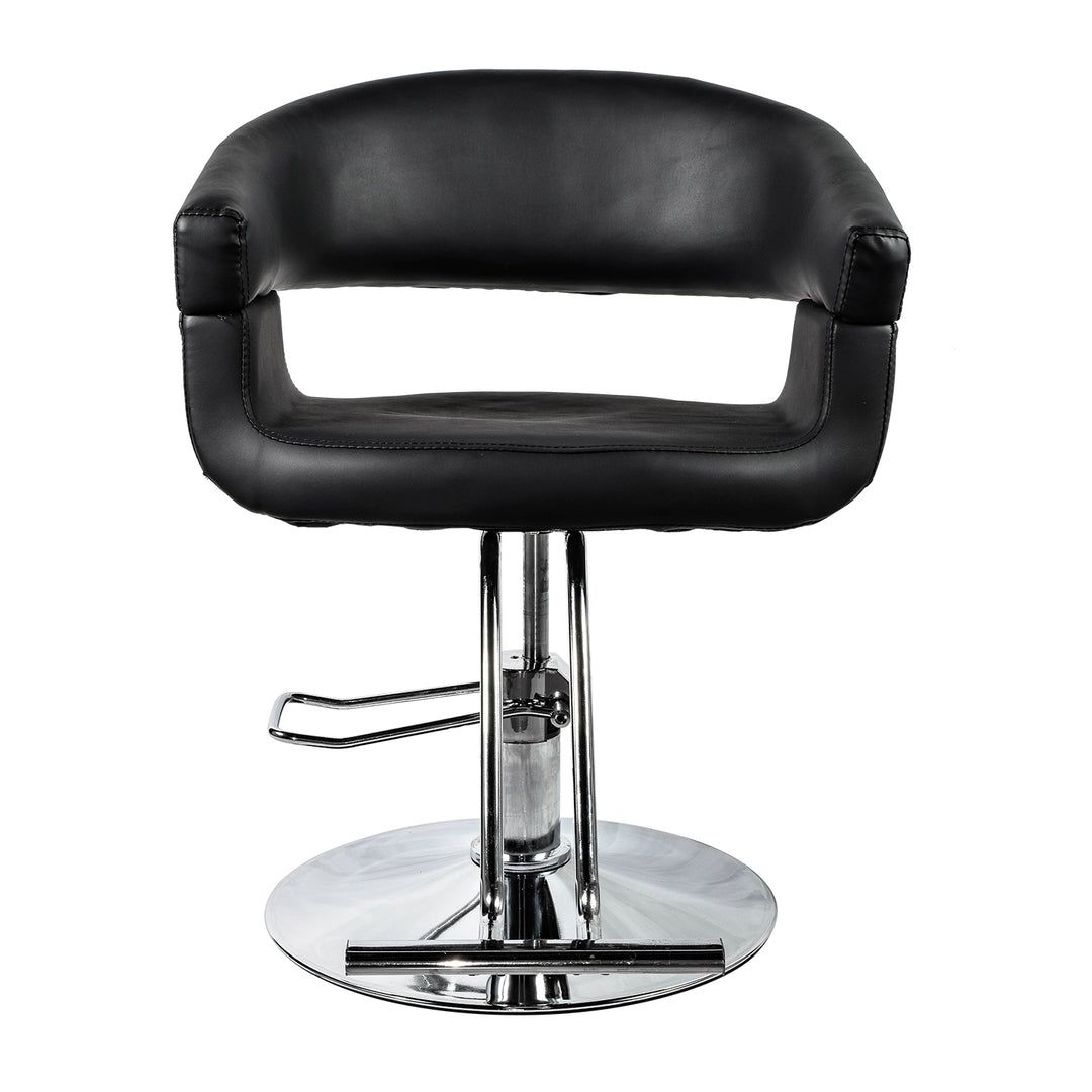 Silla de Barbería Welsh Con Descansapies Negra