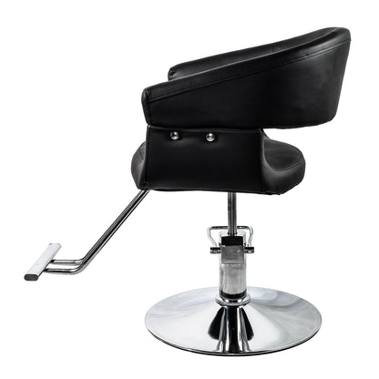 Silla de Barbería Welsh Con Descansapies Negra