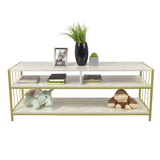 Mesa de Centro Kampala Estilo Mármol Blanca