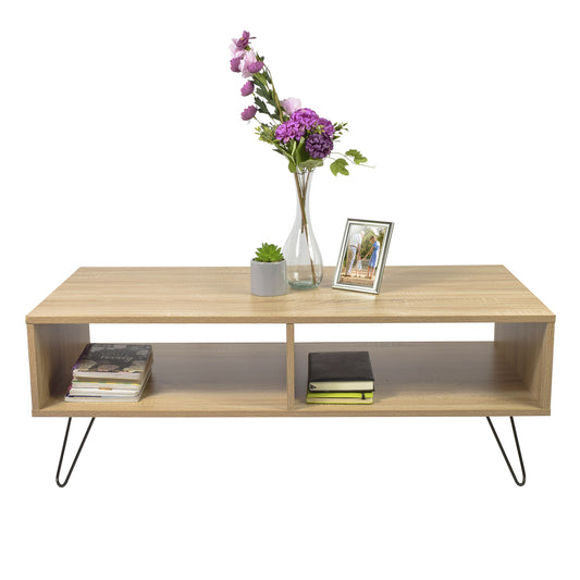 Mesa de Centro Cedro Minimalista Café