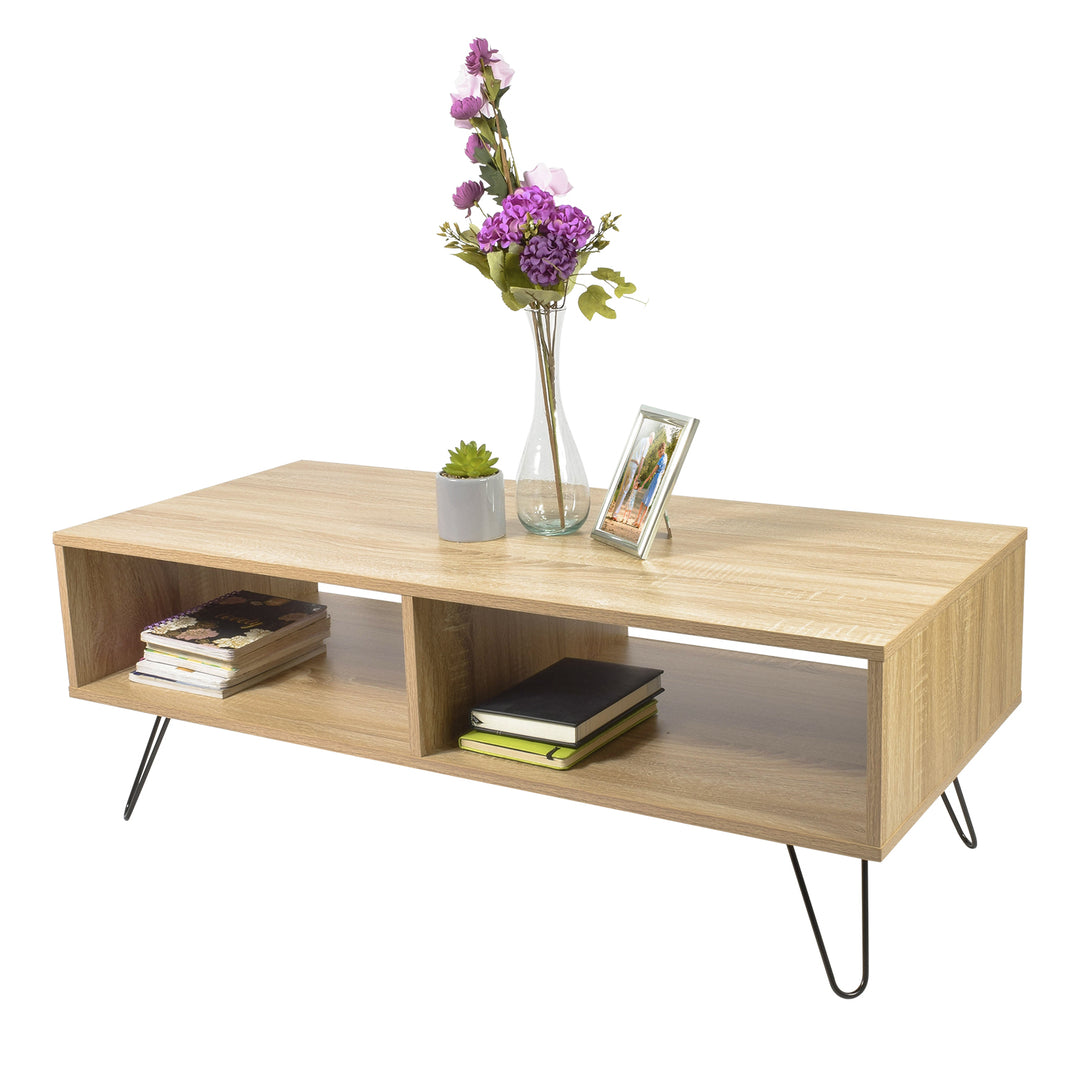 Mesa de Centro Cedro Minimalista Café