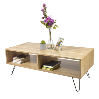Mesa de Centro Cedro Minimalista Café