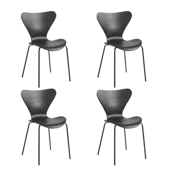 Set 4 Sillas de Comedor Bélica Negras