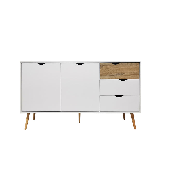 Combo Nórdico Credenza Bergen + Librero Gotemburgo