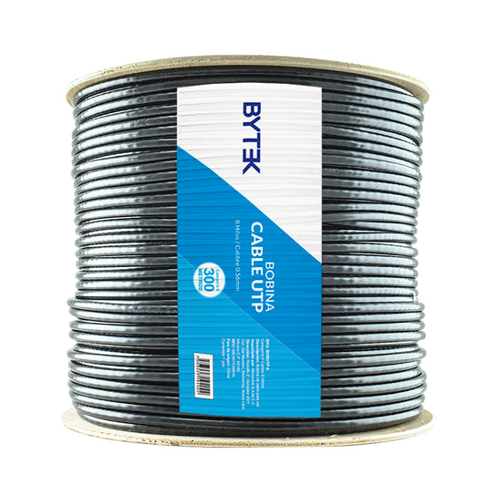 Bobina de Cable Utp Red Cat 6e Exterior Blindado Doble Forro