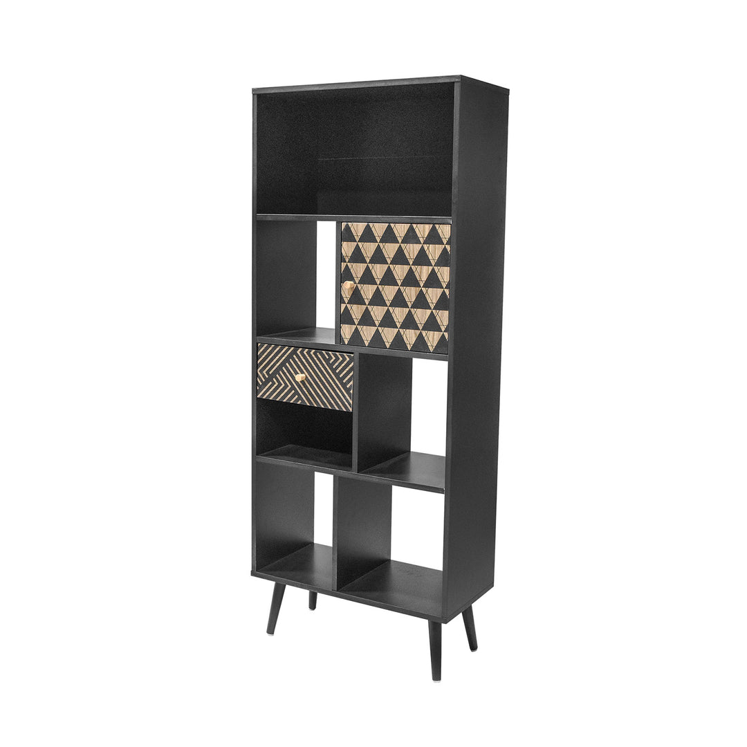 Librero Vertical Bukler Negro