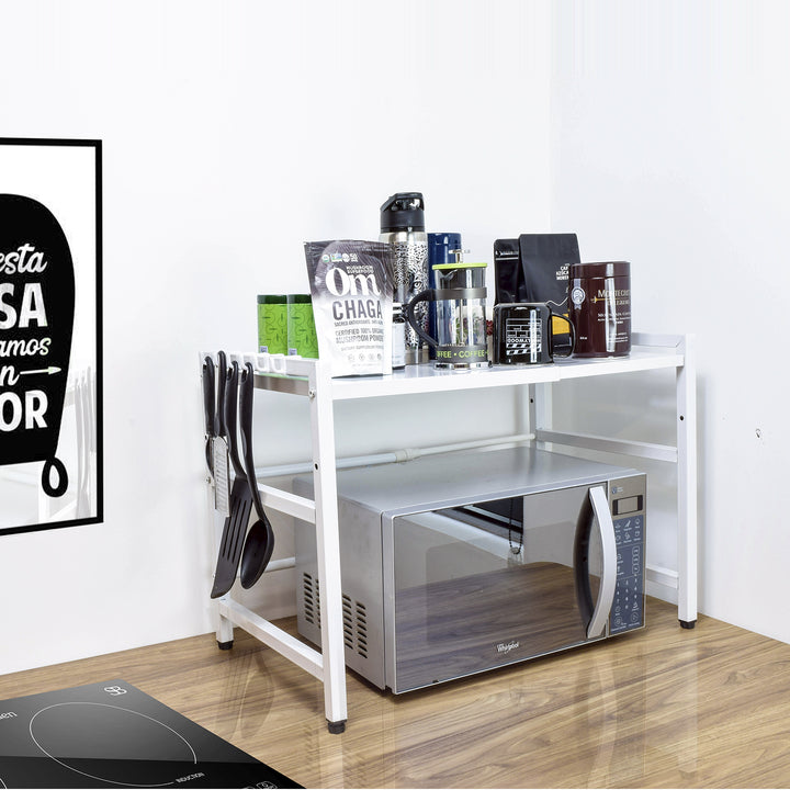 Estante Organizador para Microondas Carrot-B Blanco