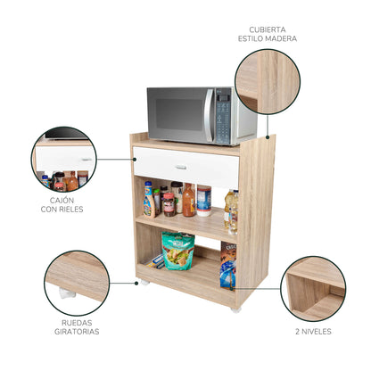 Organizador de Cocina Cinnamon con Estantes Café