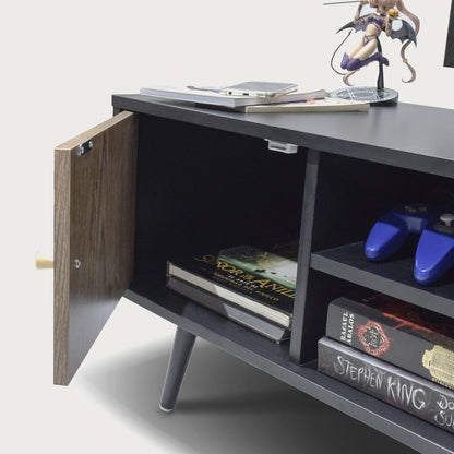 Mueble de TV Corintio-N Estilo Vintage Negro