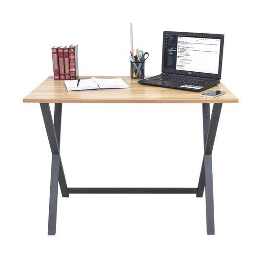 Escritorio Estilo Industrial con Base Cruzada