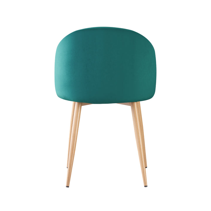 Set 4 Sillas de Sala Comedor Modernas Terciopelo Verde