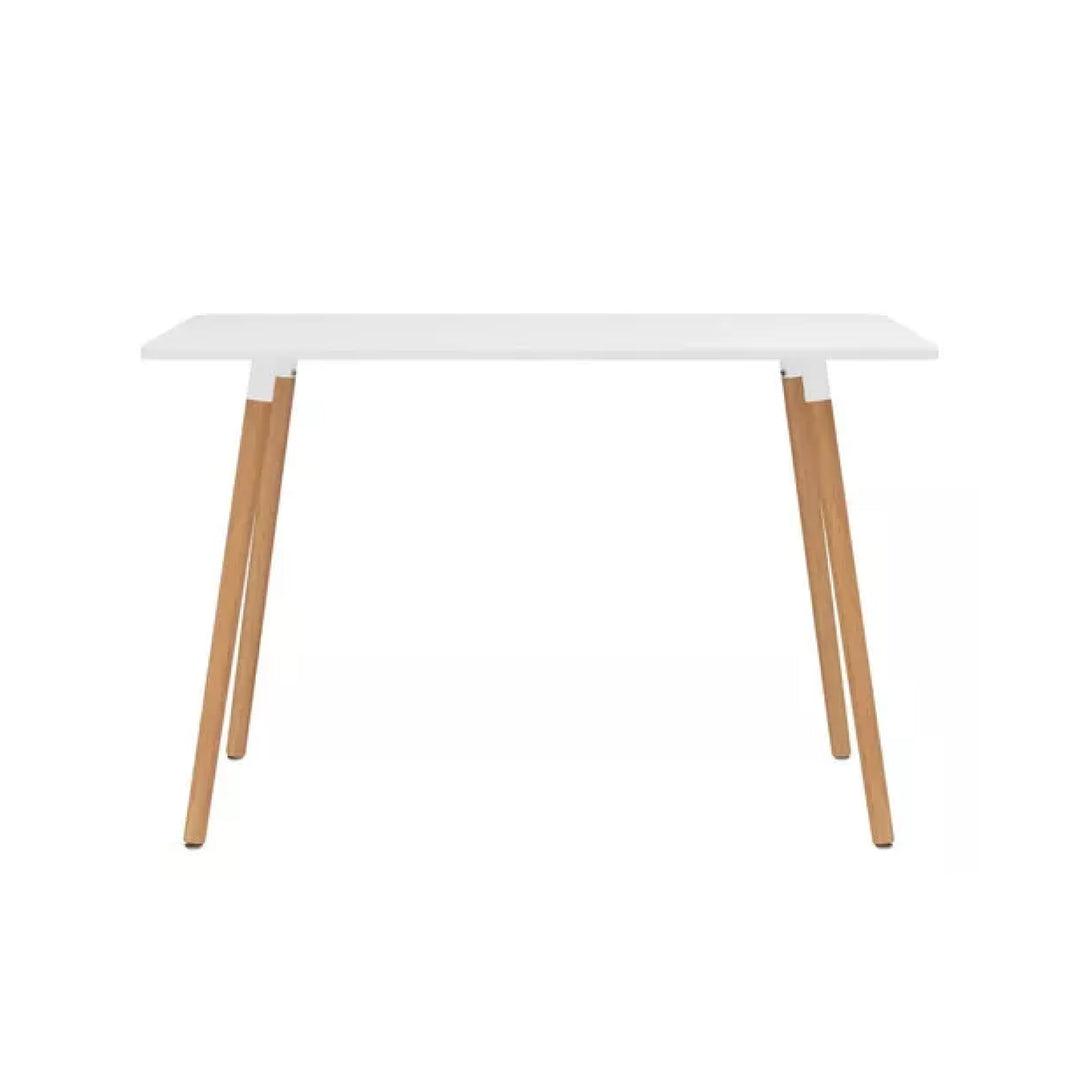 Mesa de Comedor Eames Nórdica Rectangular Blanca