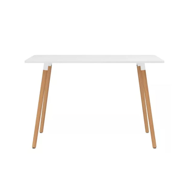 Mesa de Comedor Eames Nórdica Rectangular Blanca