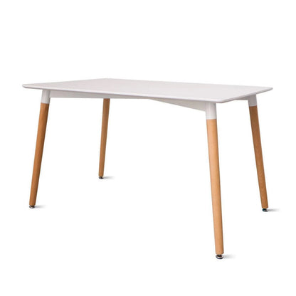 Mesa de Comedor Eames Nórdica Rectangular Blanca