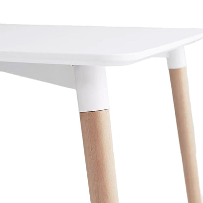 Mesa de Comedor Eames Nórdica Rectangular Blanca