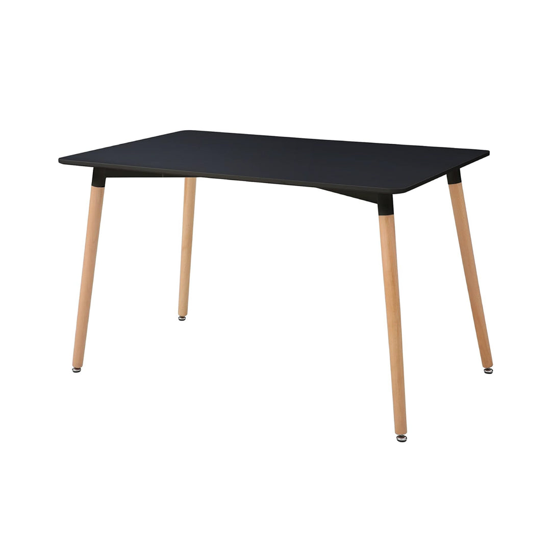 Mesa de Comedor Eames Nórdica Rectangular Negra