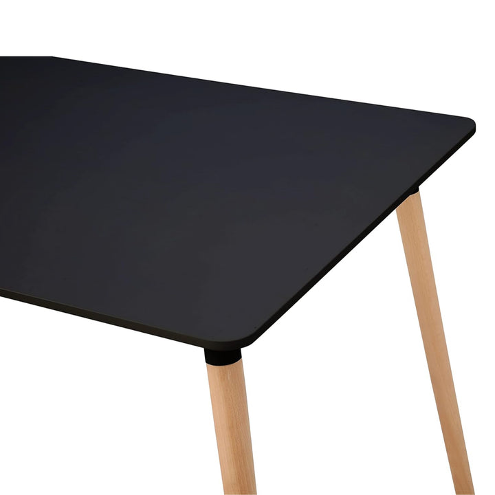 Mesa de Comedor Eames Nórdica Rectangular Negra